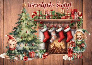 ŚWIĄTECZNY KOMINEK XXL - ZESTAW NA GAZETKĘ