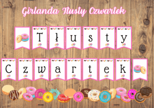 "TŁUSTY CZWARTEK" MATERIAŁY NA GAZETKĘ