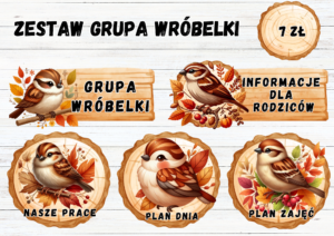 ZESTAW GRUPOWY GRUPA WRÓBELKI