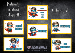 MATERIAŁY NA GAZETKĘ LUB DRZWI
