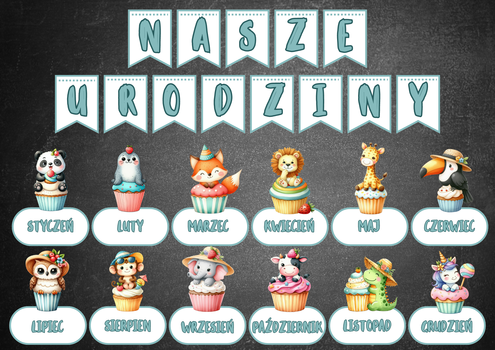 NASZE URODZINY KALENDARZ URODZIN