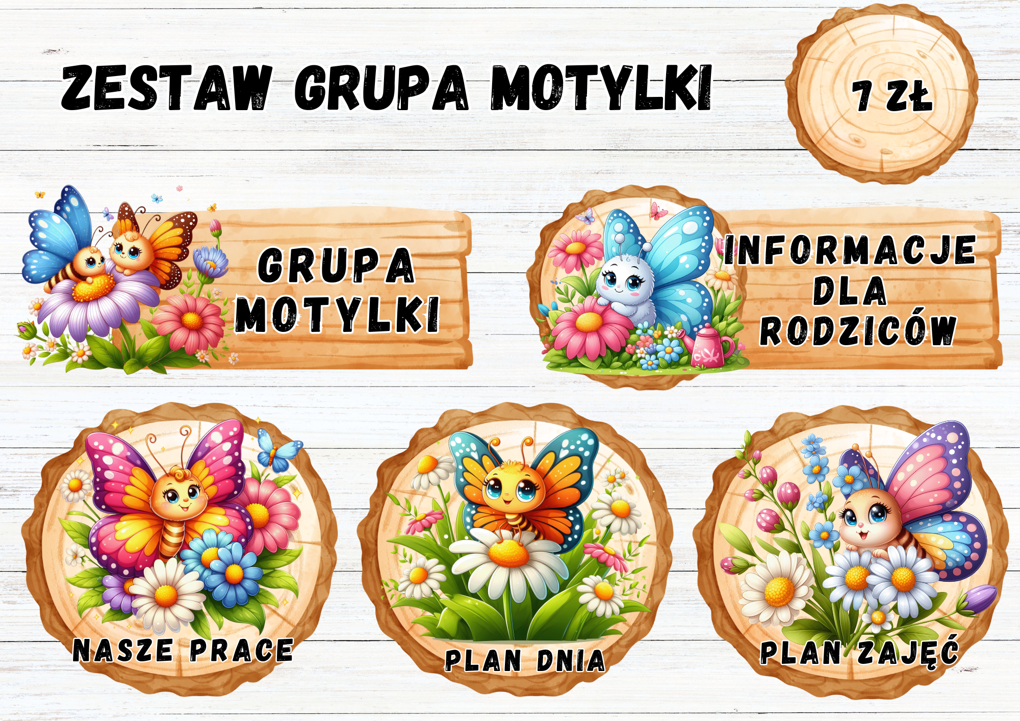 ZESTAW GRUPOWY GRUPA MOTYLKI