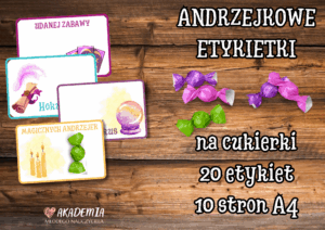 Etykiety andrzejkowe na cukierki