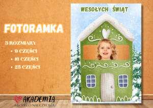 FOTORAMKA NA BOŻE NARODZENIE "WESOŁYCH ŚWIĄT"