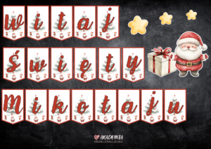 Świąteczna Girlanda Mikołajkowa PDF do Pobrania