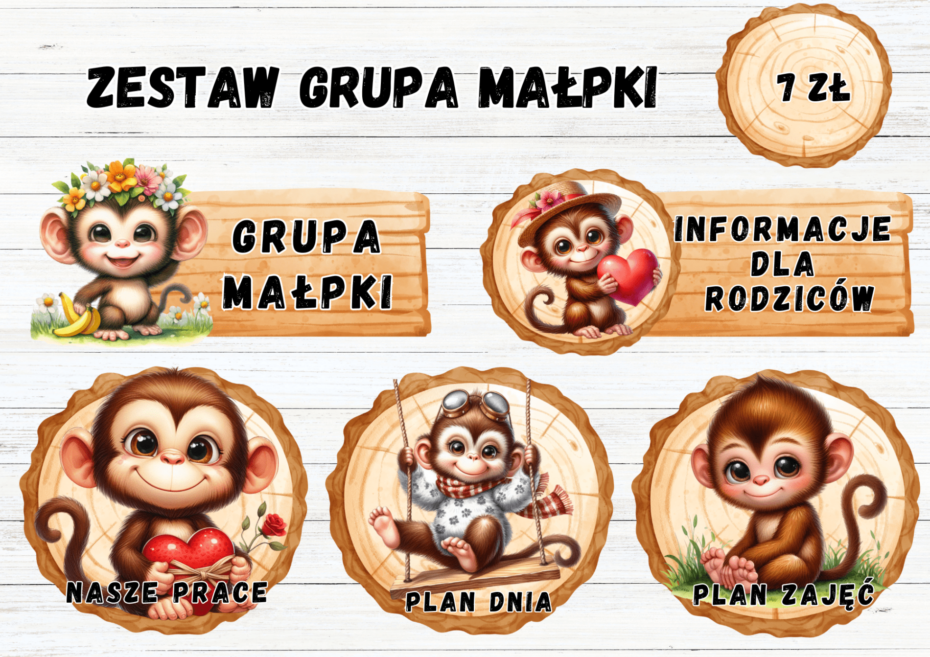 ZESTAW GRUPOWY "GRUPA MAŁPKI"