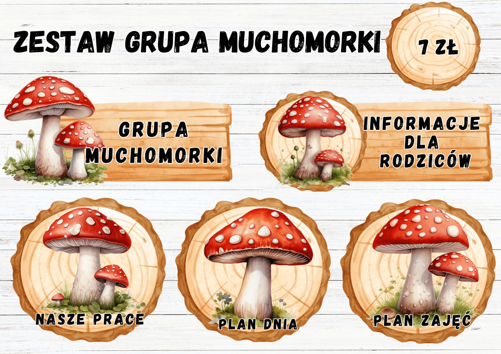 ZESTAW GRUPOWY "GRUPA MUCHOMORKI"