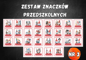 ZESTAW ZNACZKÓW PRZEDSZKOLNYCH NR 3