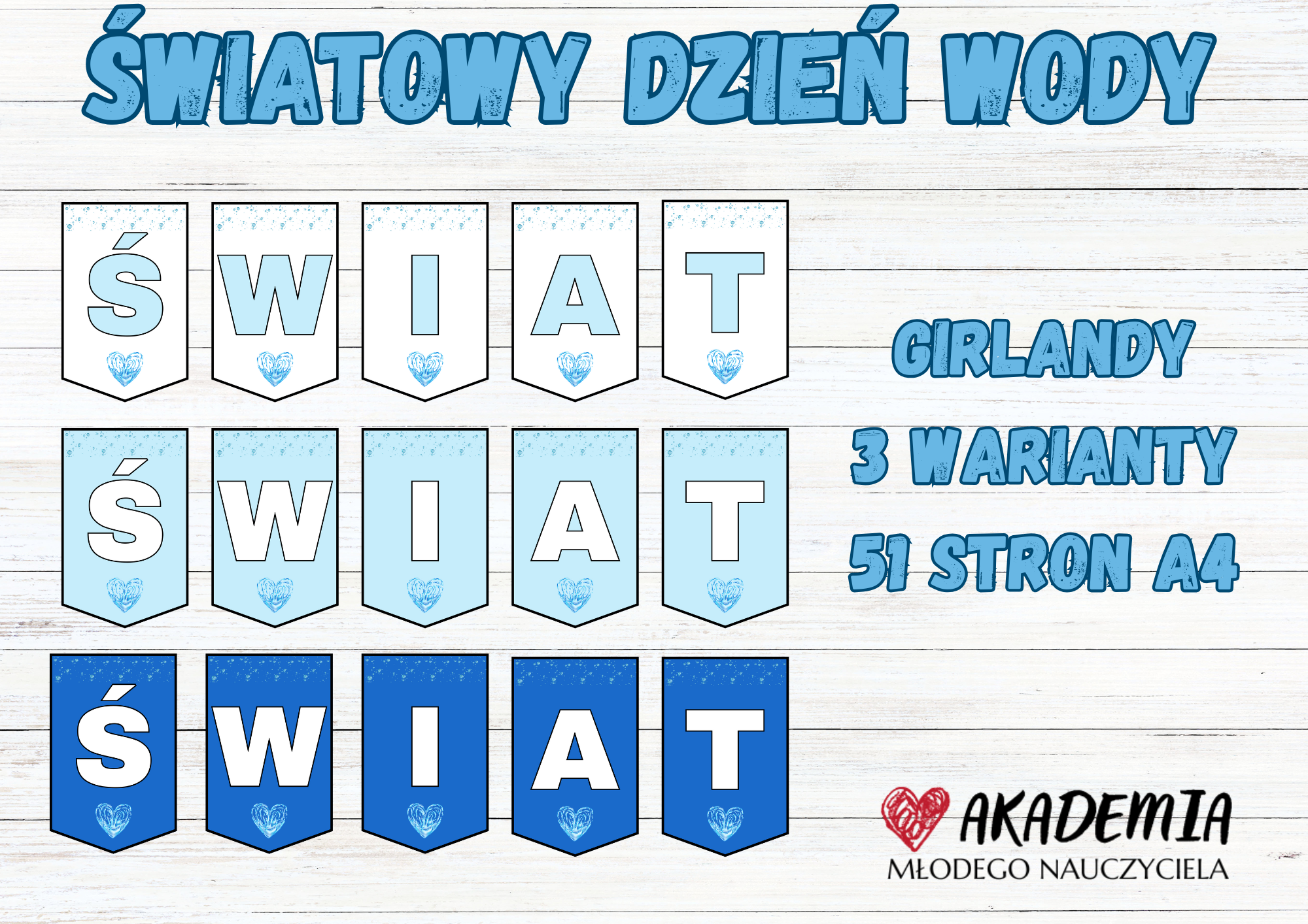 Girlanda na Światowy Dzień Wody