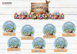 ŻYCZENIA WIELKANOC - NIEZAPOMINAJKI