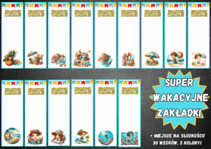 WAKACYJNE ZAKŁADKI - BILECIKI NA PREZENTY