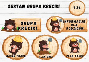 ZESTAW GRUPOWY GRUPA "KRECIKI"