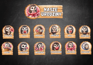 ZESTAW URODZINY JEŻE JEŻYKI