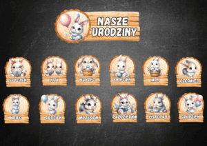 ZESTAW URODZINY ZAJĄCZKI KRÓLICZKI