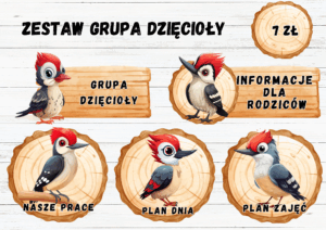 ZESTAW GRUPOWY GRUPA "DZIĘCIOŁY"