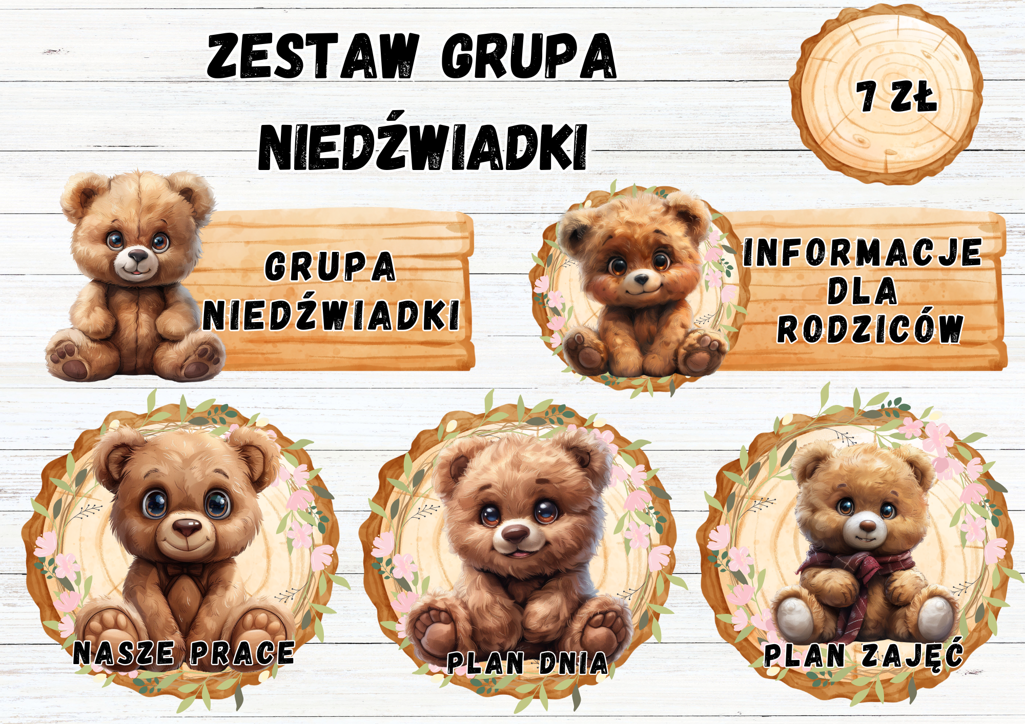 ZESTAW GRUPOWY GRUPA "NIEDŹWIADKI"