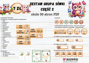 ZESTAW GRUPA SÓWKI 2