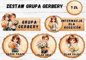 ZESTAW GRUPA GERBERY
