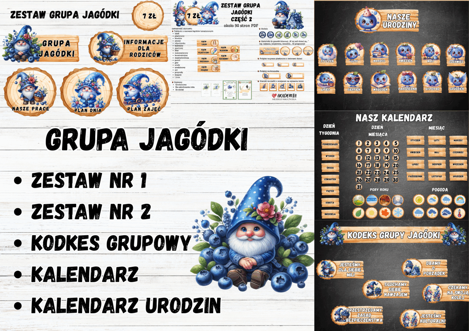 GRUPA JAGÓDKI - 5 w 1 – WSZYSTKIE ZESTAWY
