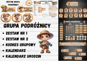 GRUPA PODRÓŻNICY - 5 w 1 – WSZYSTKIE ZESTAWY