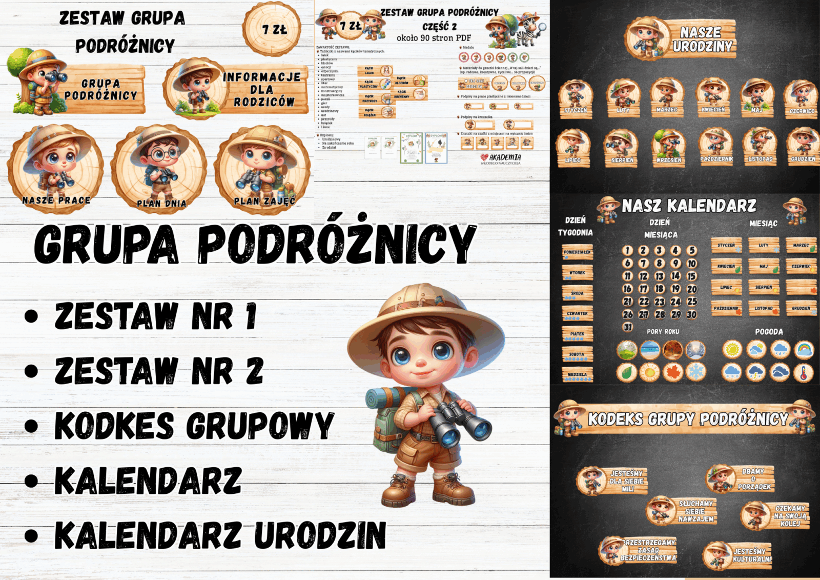 GRUPA PODRÓŻNICY - 5 w 1 – WSZYSTKIE ZESTAWY