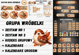 GRUPA WRÓBELKI - 5 w 1 – WSZYSTKIE ZESTAWY