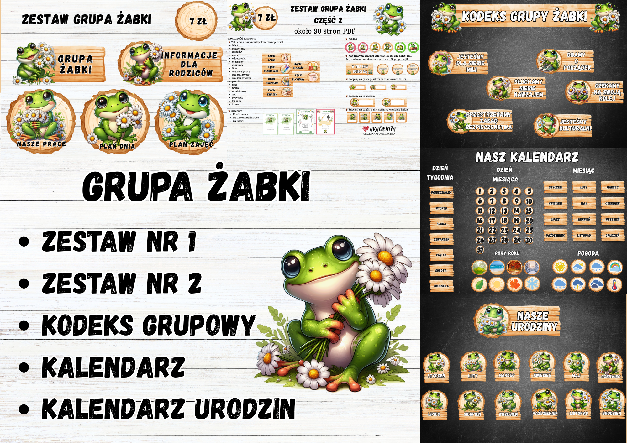 GRUPA ŻABKI - 5 w 1 – WSZYSTKIE ZESTAWY