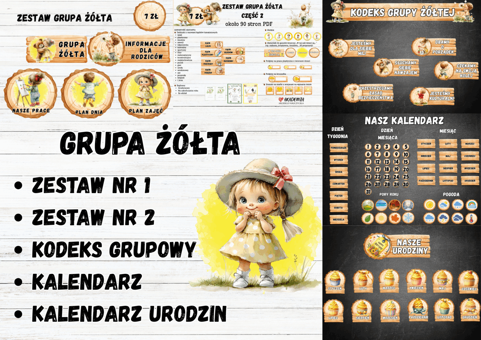 GRUPA ŻÓŁTA - 5 w 1 – WSZYSTKIE ZESTAWY