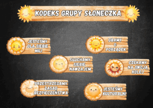 KODEKS GRUPY "SŁONECZKA"