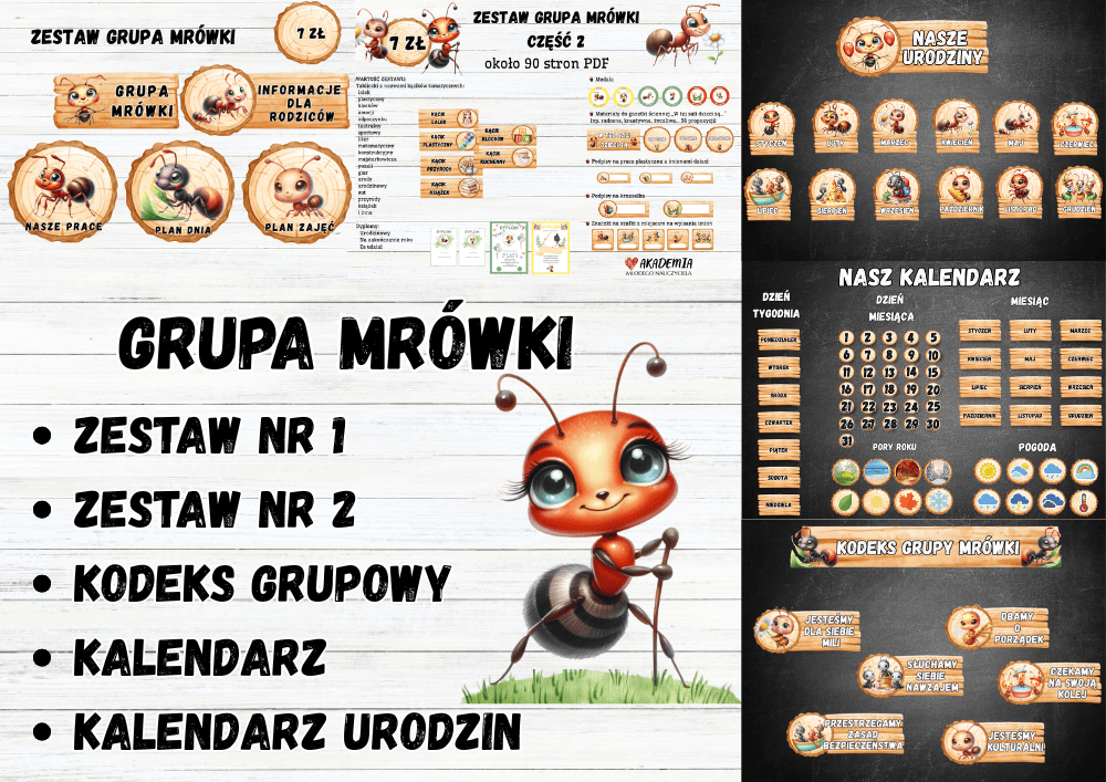 GRUPA MRÓWKI - 5 w 1 – WSZYSTKIE ZESTAWY
