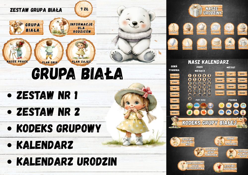 GRUPA BIAŁA - 5 w 1 – WSZYSTKIE ZESTAWY