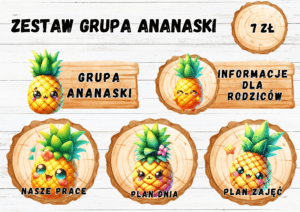ZESTAW GRUPA ANANASKI