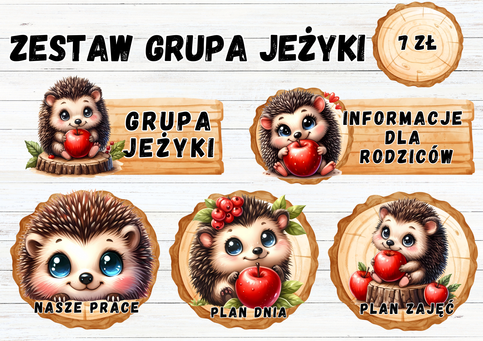 ZESTAW GRUPOWY "GRUPA JEŻYKI"