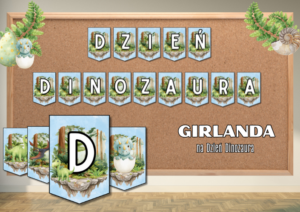Girlanda na Dzień Dinozaura