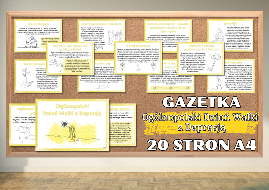 OGÓLNOPOLSKI DZIEŃ WALKI Z DEPRESJĄ - GAZETKA DO DRUKU