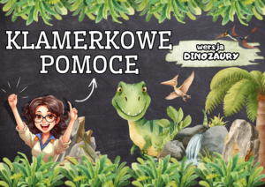 POMOCE KLAMERKOWE - DINOZAURY