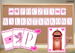 POCZTA WALENTYNKOWA - ZESTAW MATERIAŁÓW NA WALENTYNKI